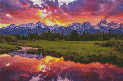 click here to view larger image of Blacktail Ponds Sunset (Mini) (chart)