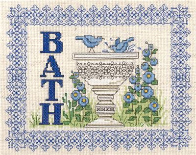 click here to view larger image of Bath - Diane Arthurs (counted cross stitch kit)