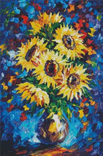 click here to view larger image of Night Sunflowers/Mini (chart)