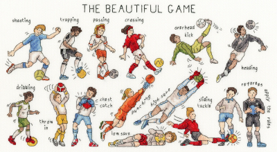 click here to view larger image of Beautiful Game, The (counted cross stitch kit)