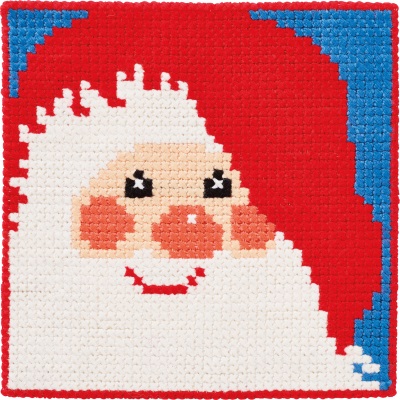 click here to view larger image of Childrens Kit - Santa (needlepoint kit)