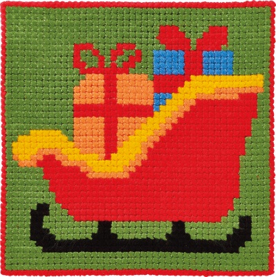 click here to view larger image of Childrens Kit - Sleigh (needlepoint kit)