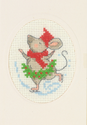 click here to view larger image of Card - Mice (counted cross stitch kit)