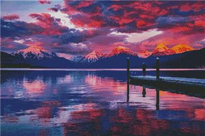 click here to view larger image of Lake McDonald Sunset (chart)