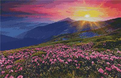 click here to view larger image of Rhododendron Mountain Sunset (Mini) (chart)