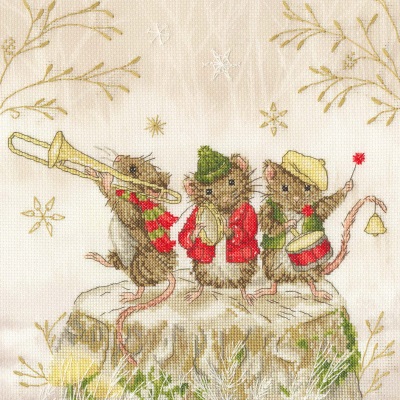 click here to view larger image of Merry Music Makers (counted cross stitch kit)