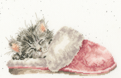 click here to view larger image of Snuggle is Real, The (counted cross stitch kit)