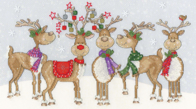 click here to view larger image of Prancing Pals (counted cross stitch kit)
