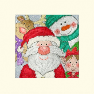 click here to view larger image of Card - Jolly Times (counted cross stitch kit)
