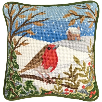 click here to view larger image of When Robins Appear (needlepoint kit)