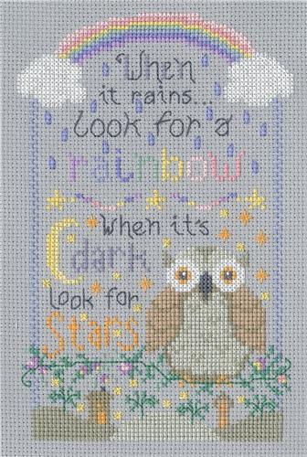 click here to view larger image of Rainbows & Stars - Gail Bussi (counted cross stitch kit)