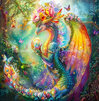 click here to view larger image of Rainbow Dragon/Mini - Jenoviya Art (chart)
