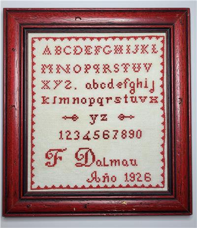 click here to view larger image of F Dalmau Sampler 1926 (chart)