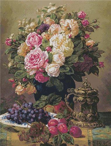 click here to view larger image of Still Life with a Vase of Flowers (chart)