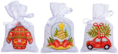 click here to view larger image of Christmas (set of 3) (counted cross stitch kit)