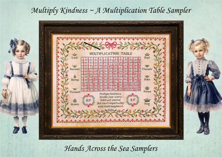 click here to view larger image of Multiply Kindness - A Multiplication Table Sampler (chart)