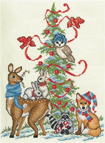 click here to view larger image of Winter Woodland Gathering - Ursula Michael (counted cross stitch kit)