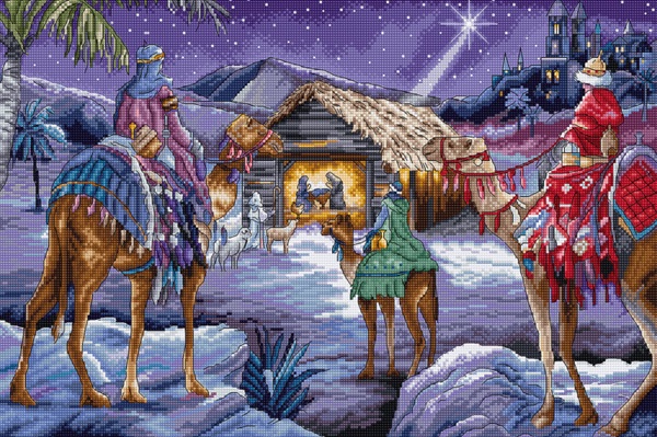 click here to view larger image of Three Kings (counted cross stitch kit)