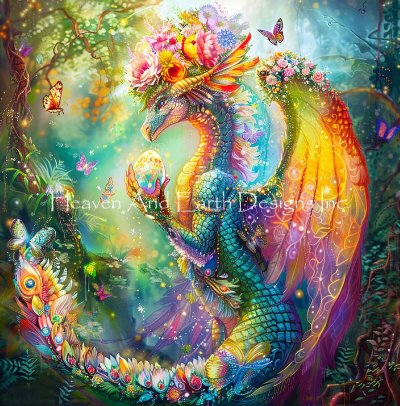 click here to view larger image of Rainbow Dragon Max Colors - Jenoviya Art (chart)