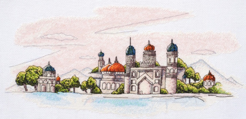 click here to view larger image of Colorful Domes (counted cross stitch kit)