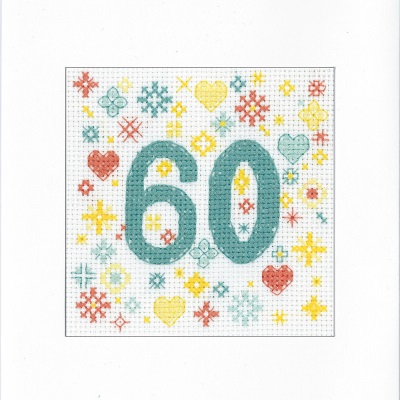 click here to view larger image of Greeting Card - Occasion 60 (counted cross stitch kit)
