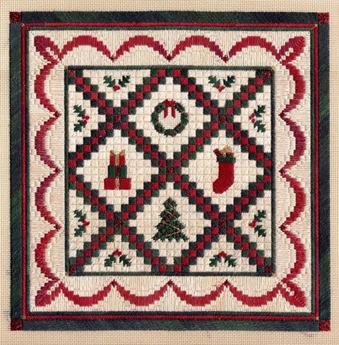 click here to view larger image of Christmas Quilt (counted canvas chart)