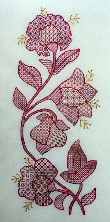 Jacobean Flowers - click here for more details about chart