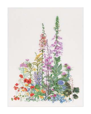 click here to view larger image of American Wild Flowers (counted cross stitch kit)