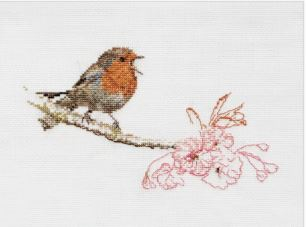 click here to view larger image of Spring Robin   (counted cross stitch kit)