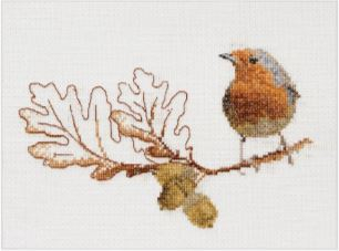 click here to view larger image of Autumn Robin   (counted cross stitch kit)