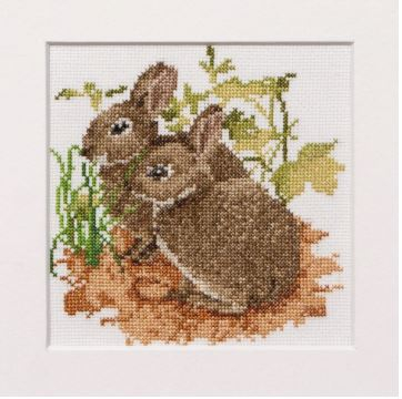click here to view larger image of Bunnies (counted cross stitch kit)