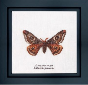 click here to view larger image of Emperor Moth (counted cross stitch kit)