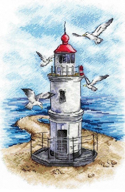 click here to view larger image of Lighthouse (counted cross stitch kit)