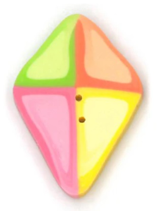 click here to view larger image of Pastel Kite Button (buttons)