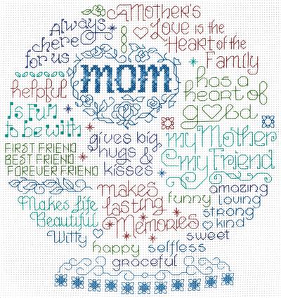 click here to view larger image of Let's Cherish Mom (Ursula Michael) (counted cross stitch kit)