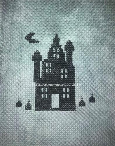 click here to view larger image of Haunted House Silhouette (Stitchnmomma) (chart)