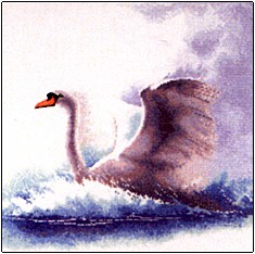 click here to view larger image of Swan in Flight - Flights of Fancy (chart)