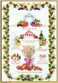 click here to view larger image of Kitchen Sampler (counted cross stitch kit)