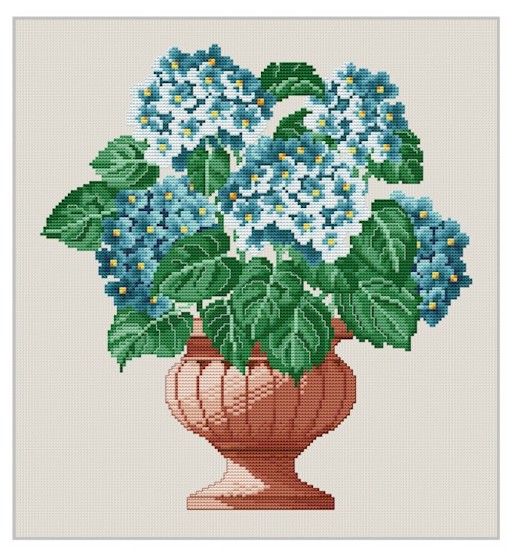 click here to view larger image of Hydrangea Bowl (chart)