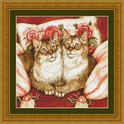 click here to view larger image of Feline Sisters (chart)