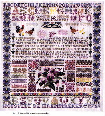 click here to view larger image of Pansies Sampler  (chart)