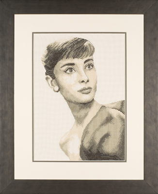 click here to view larger image of Audrey Hepburn 27ct (counted cross stitch kit)
