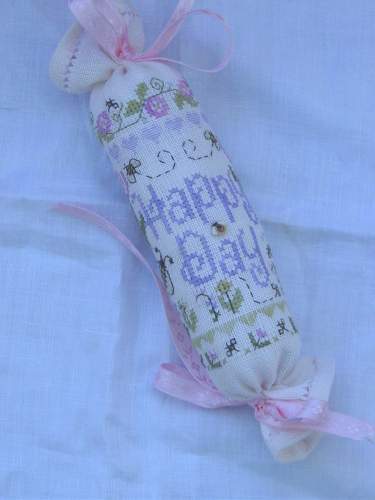 click here to view larger image of Happy Day Needle Roll (counted cross stitch kit)