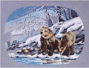 click here to view larger image of Bears (counted cross stitch kit)