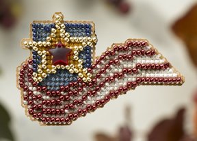click here to view larger image of Stars and Stripes (counted cross stitch kit)