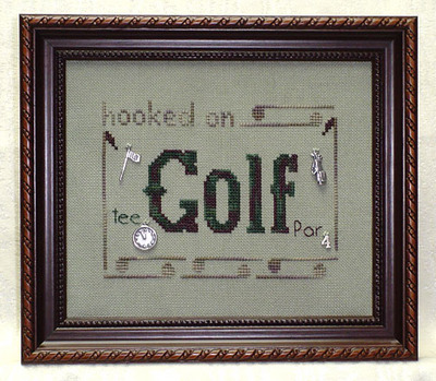 click here to view larger image of Hooked on Golf (with charms) ()