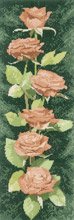 click here to view larger image of Peach Roses - Flower Panels (chart only) (chart)