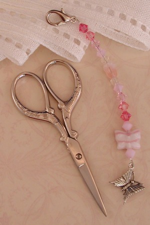 click here to view larger image of Full Length Fob - Pink Butterfly (accessory)