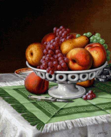 click here to view larger image of Still Life with Fruit and Pocket Knife - Levi Wells Prentice (chart)