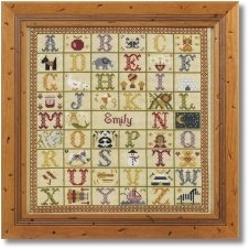click here to view larger image of A to Z Sampler (KIT) - 32ct Linen (chart)